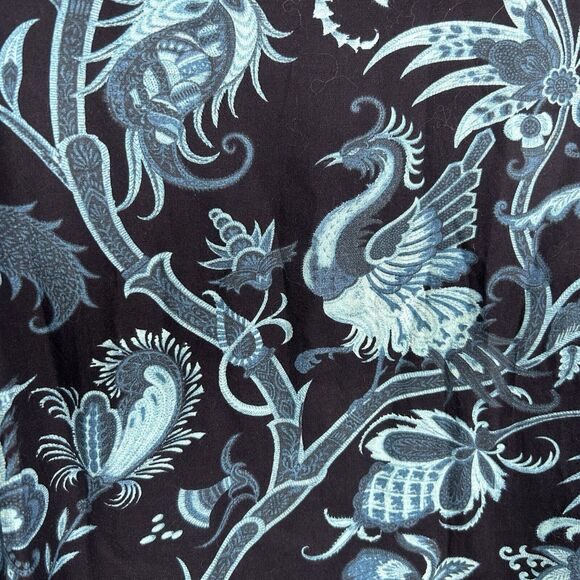 NWT Leona Edmiston Sahara Midi Dress Floral Embroidered Blue Women's Size Large - Picture 7 of 10